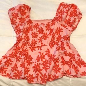 Francesca’s BRAND NEW puff sleeve blouse top